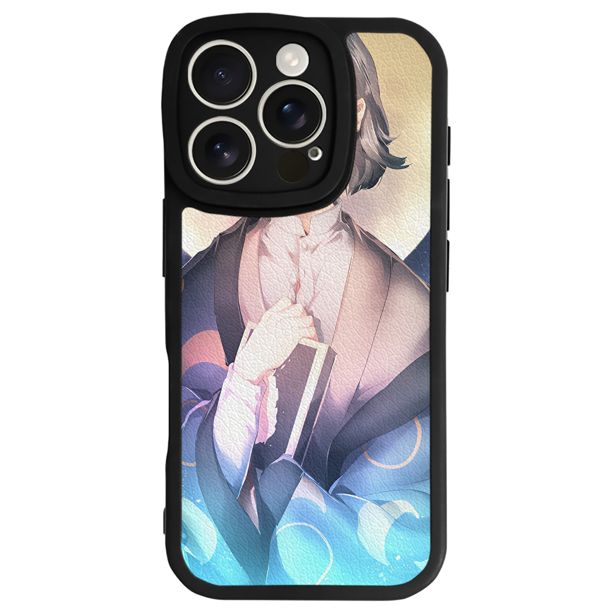 （画像用） 文豪ストレイドッグス Bungo Stray Dogs 【iPhone 16シリーズ対応】シリコンスマホケース（レザー調） 材質：シリコン